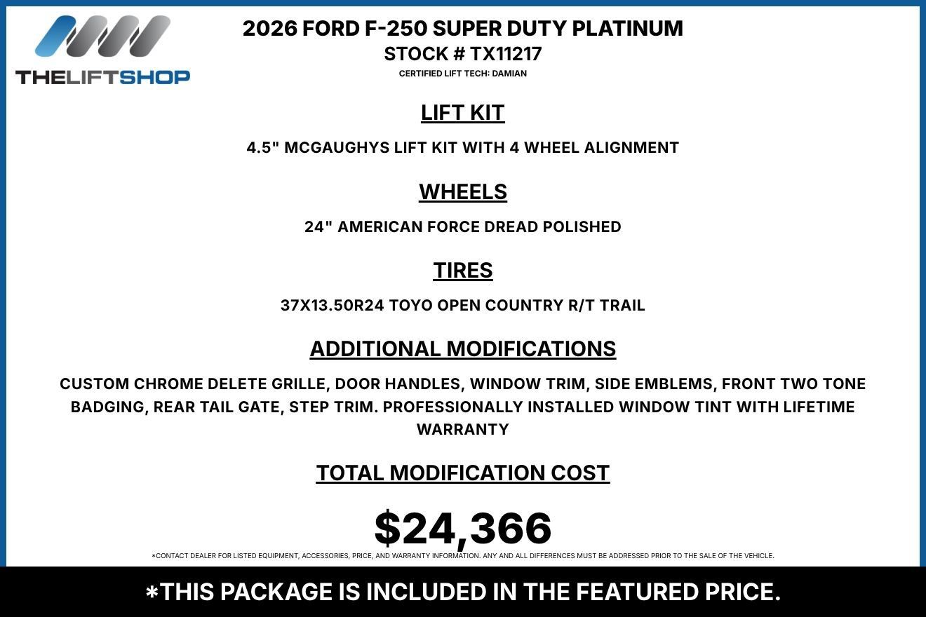 Used 2026 Ford F250 Platinum w/ Platinum Plus Package AWD/4WD image 2