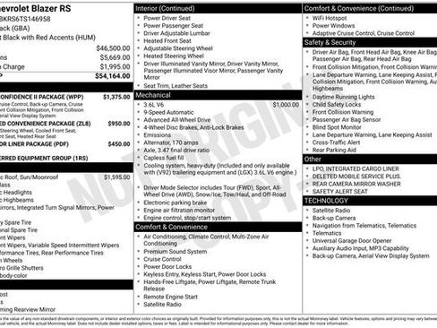 New 2026 Chevrolet Blazer RS w/ Driver Confidence II Package AWD/4WD image 6