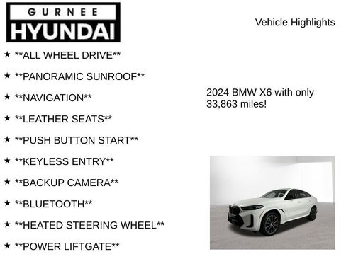 Used 2024 BMW X6 M60i w/ Executive Package AWD/4WD image 8
