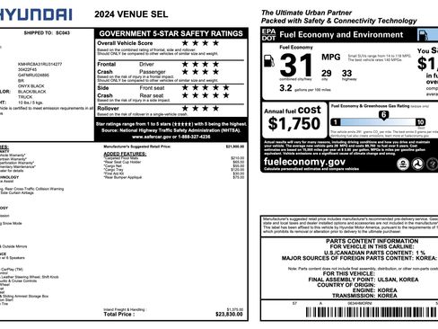 Used 2024 Hyundai Venue SEL FWD image 4