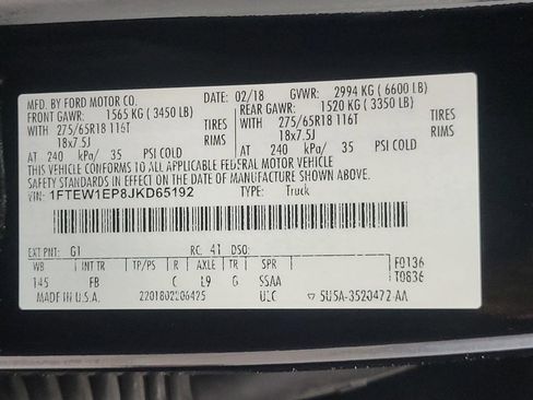 Used 2018 Ford F150 XLT w/ Equipment Group 302A Luxury AWD/4WD image 27