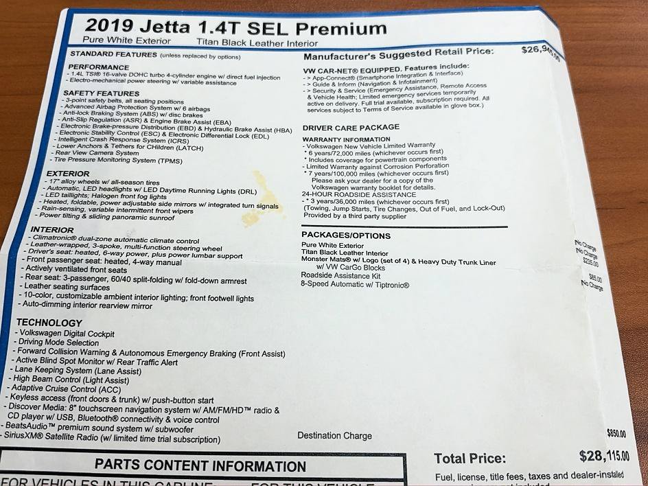 Used 2019 Volkswagen Jetta SEL Premium FWD image 43