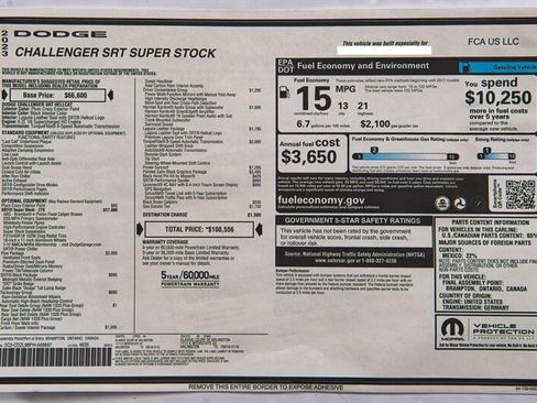 Used 2023 Dodge Challenger SRT Super Stock RWD image 38