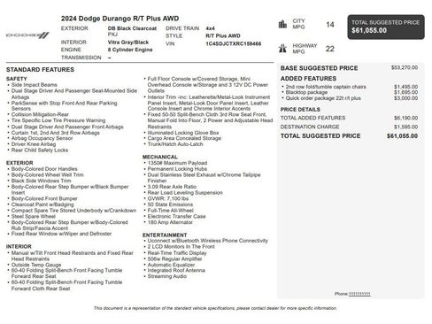 Used 2024 Dodge Durango R/T AWD/4WD image 37