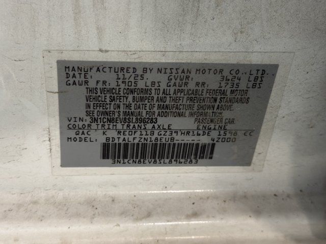 Used 2025 Nissan Versa SV w/ Trunk Package FWD image 11