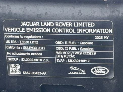 Used 2025 Land Rover Range Rover Velar Dynamic SE image 63