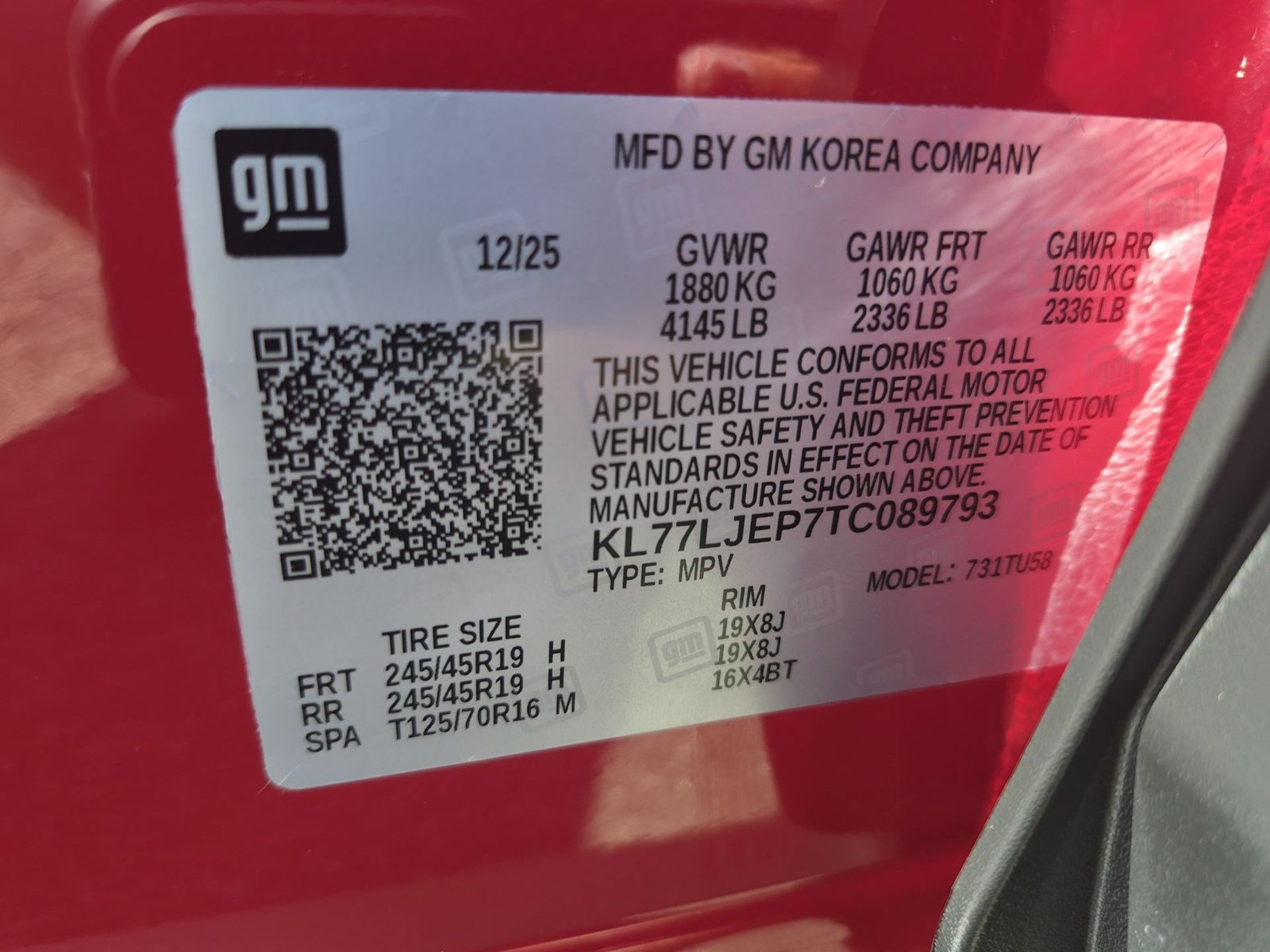 Used 2026 Chevrolet Trax RS w/ Sunroof Package FWD image 35