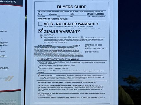 Used 2020 Jeep Cherokee Limited image 26