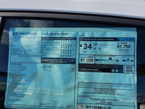 New 2025 Hyundai Elantra Sport image 24