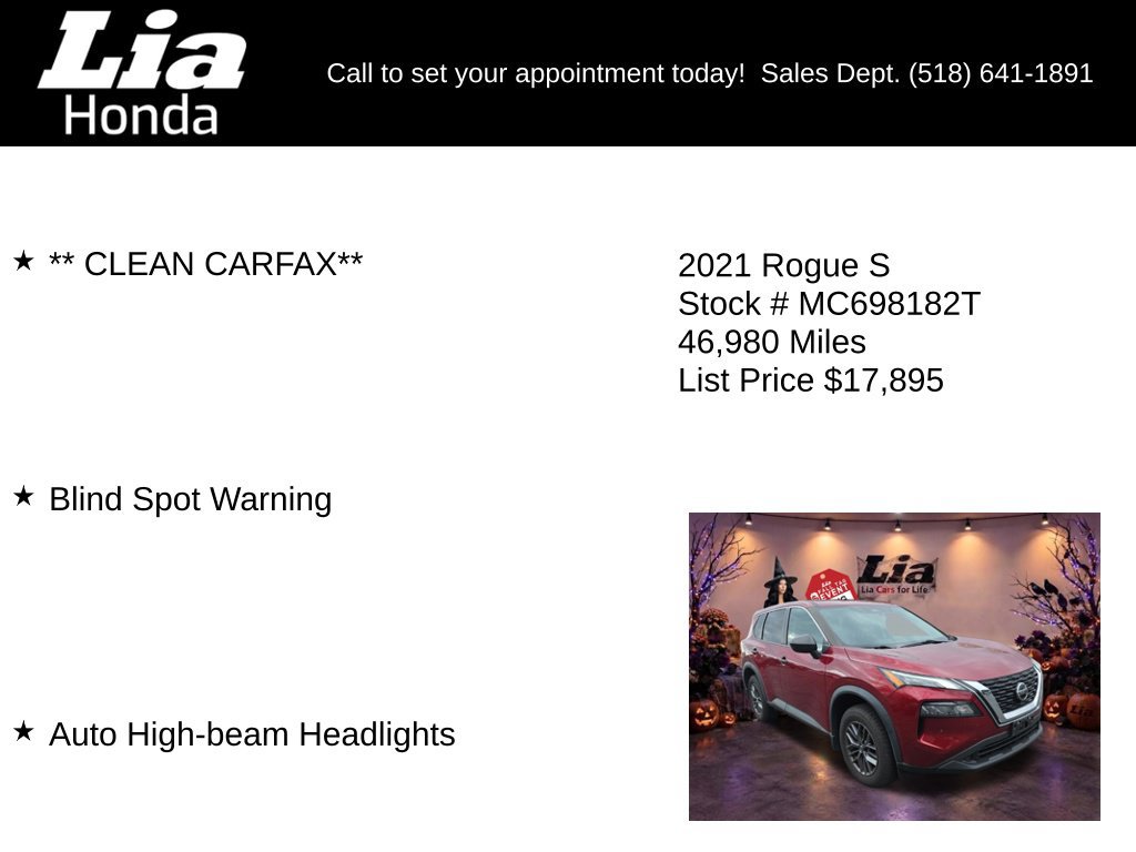 Used 2021 Nissan Rogue S AWD/4WD image 7