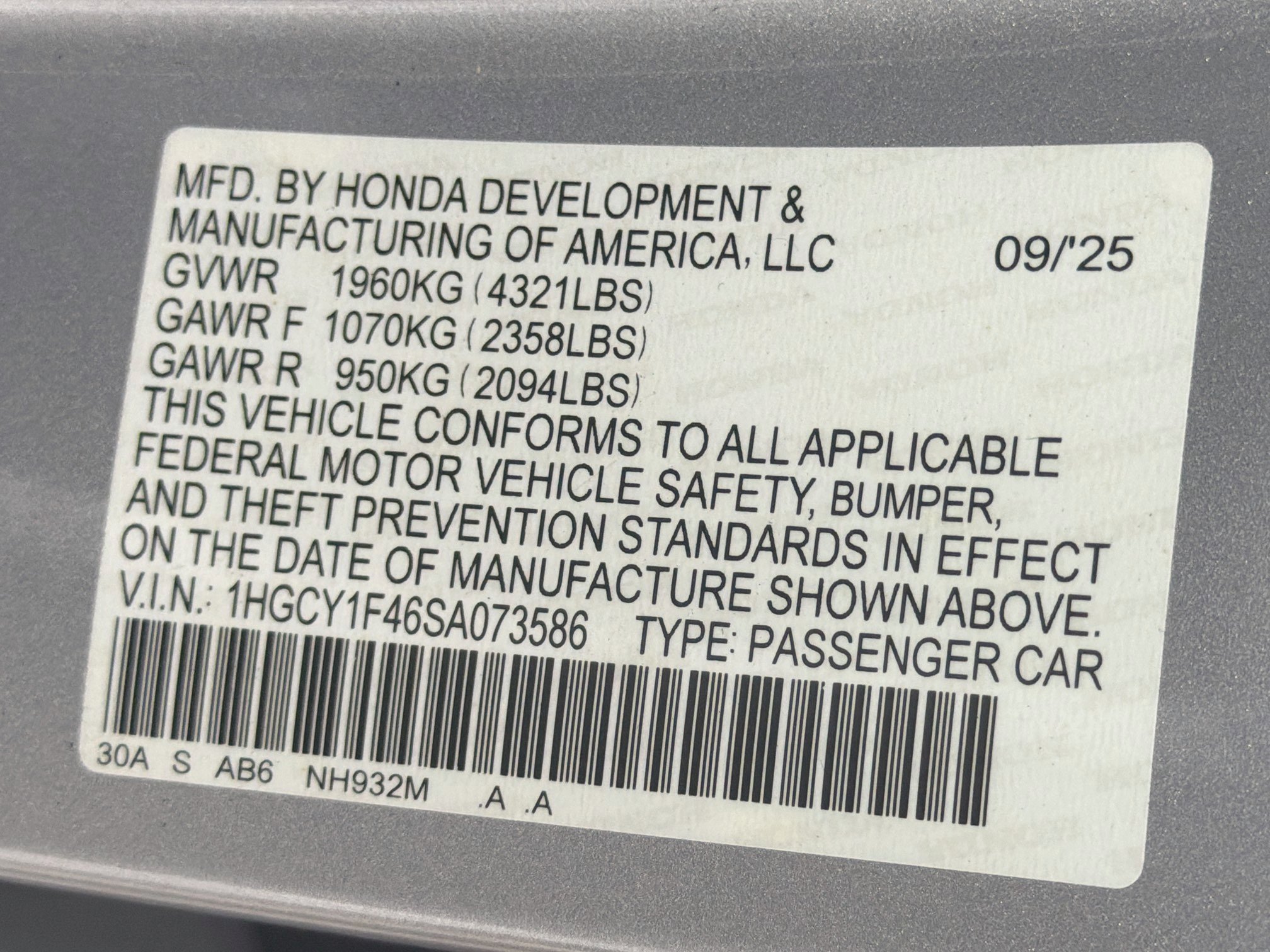 Used 2025 Honda Accord SE image 12