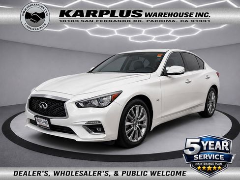 Used 2019 INFINITI Q50 Luxe w/ Essential Package (3.0T Luxe) RWD image 1