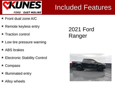 Used 2021 Ford Ranger XLT w/ Equipment Group 302A High image 2
