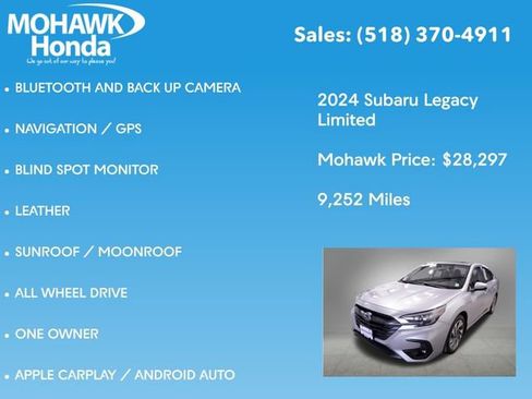 Used 2024 Subaru Legacy Limited image 7