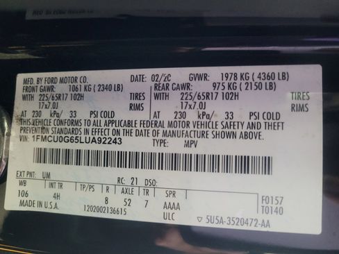 Used 2020 Ford Escape SE image 33