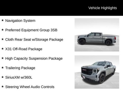 Used 2024 GMC Sierra 1500 Elevation w/ X31 Off-Road Package image 3