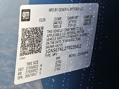 New 2026 Chevrolet Tahoe High Country AWD/4WD image 19