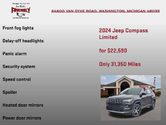 Used 2024 Jeep Compass Limited AWD/4WD image 25