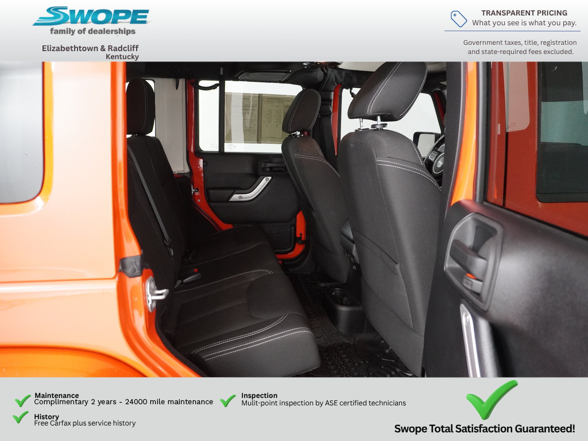 Used 2015 Jeep Wrangler Unlimited Sahara w/ Dual Top Group AWD/4WD image 11