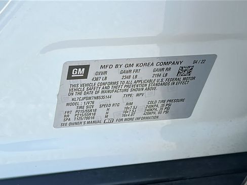 Used 2022 Chevrolet Trax LT w/ Sport Edition AWD/4WD image 30