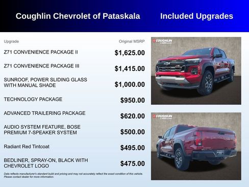 Used 2023 Chevrolet Colorado Z71 w/ Z71 Convenience Package 2 AWD/4WD image 3