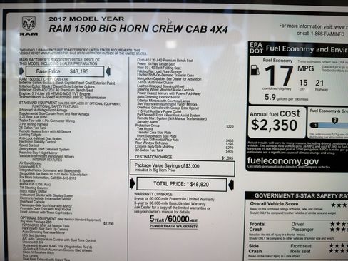 Used 2017 RAM 1500 Big Horn image 21