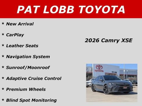 Used 2026 Toyota Camry XSE w/ Premium Plus Package image 39