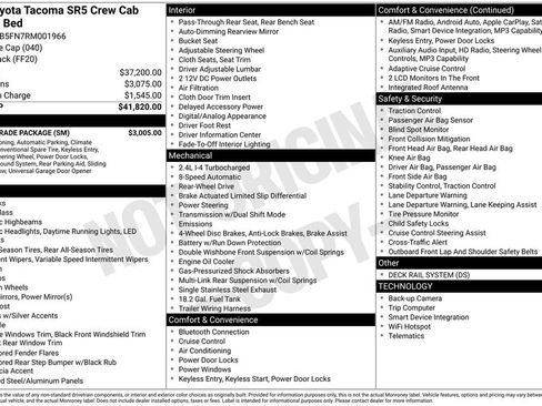 Used 2024 Toyota Tacoma SR5 w/ SR5 Upgrade Package image 6