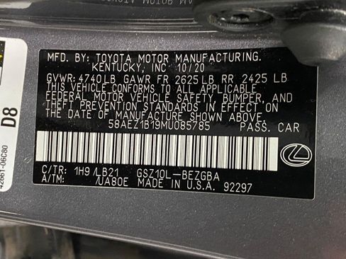 Certified 2021 Lexus ES 350 w/ Accessory Package FWD image 33