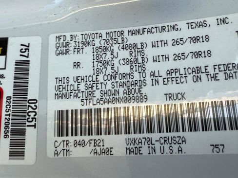 Used 2022 Toyota Tundra SR5 image 24