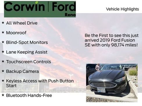 Certified 2019 Ford Fusion SE AWD/4WD image 4