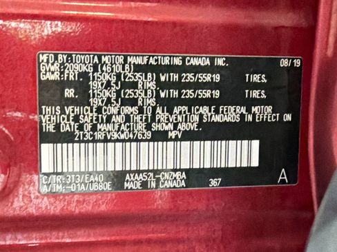 Used 2019 Toyota RAV4 XLE Premium FWD image 20