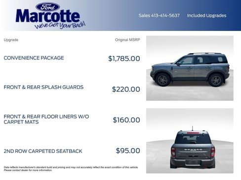 Used 2024 Ford Bronco Sport Big Bend w/ Convenience Package AWD/4WD image 4