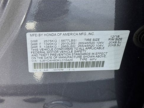 Used 2019 Acura MDX SH-AWD w/ Advance Package image 37