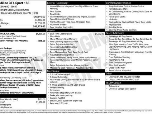 Certified 2024 Cadillac CT4 Sport w/ Climate Package image 34