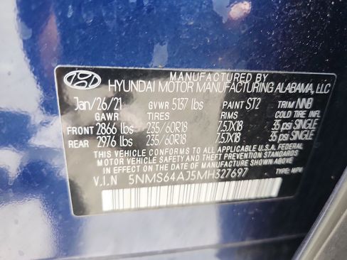 Used 2021 Hyundai Santa Fe SEL w/ Convenience Package image 24