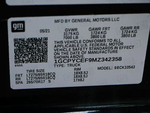 Used 2021 Chevrolet Silverado 1500 Custom Trail Boss w/ Midnight Edition image 52