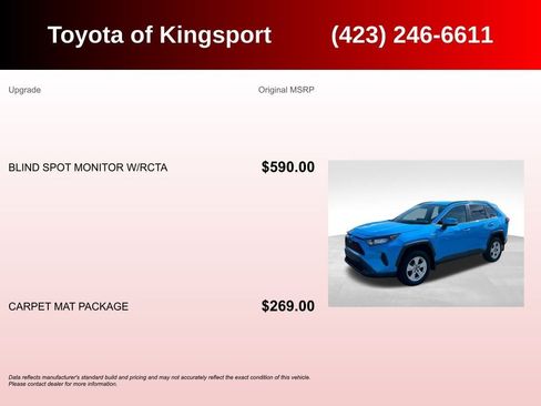 Used 2019 Toyota RAV4 LE w/ Carpet Mat Package AWD/4WD image 3