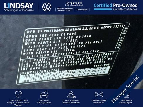 Certified 2022 Volkswagen Taos SE image 26