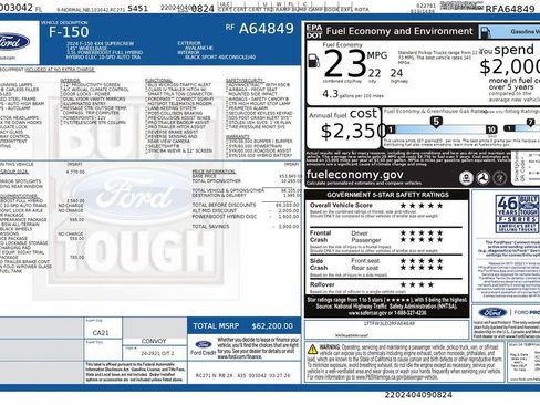 Used 2024 Ford F150 XLT w/ Equipment Group 302A MID image 40