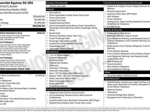 New 2026 Chevrolet Equinox RS w/ Convenience Package III image 33