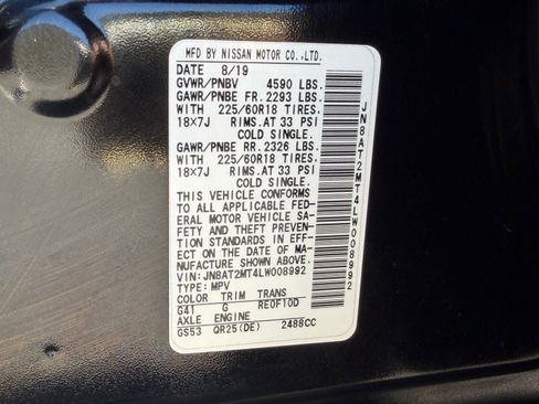 Used 2020 Nissan Rogue SV w/ Sun & Sound Touring Package FWD image 36