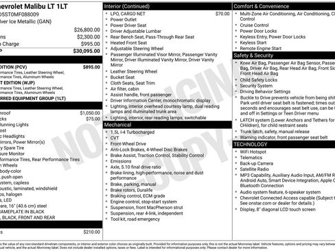 Used 2021 Chevrolet Malibu LT w/ Sport Edition FWD image 5