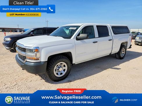 Used 2018 Chevrolet Silverado 1500 W/T w/ WT Convenience Package AWD/4WD image 1