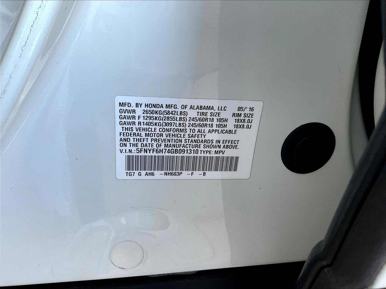 Used 2016 Honda Pilot EX-L image 19