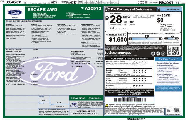 Used 2023 Ford Escape Active w/ Tech Pack #2 AWD/4WD image 2