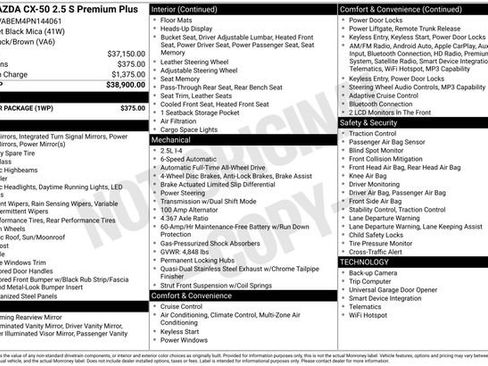 Certified 2023 MAZDA CX-50 AWD 2.5 S w/ Weather Package image 9
