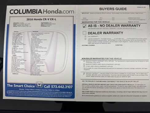 Used 2016 Honda CR-V EX-L image 32