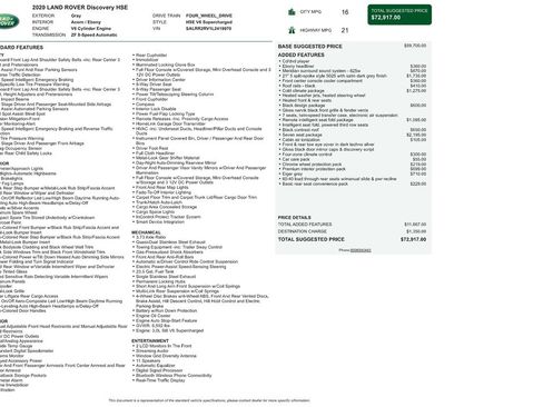 Used 2020 Land Rover Discovery HSE image 9
