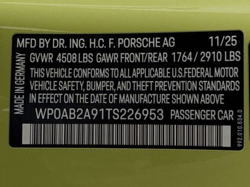 Certified 2026 Porsche 911 Carrera GTS RWD image 12